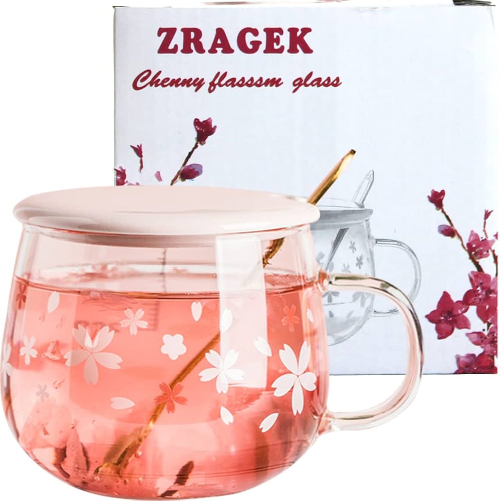 Amazon.com | ZRAGEK Transparent Borosilicate Glass Sakura